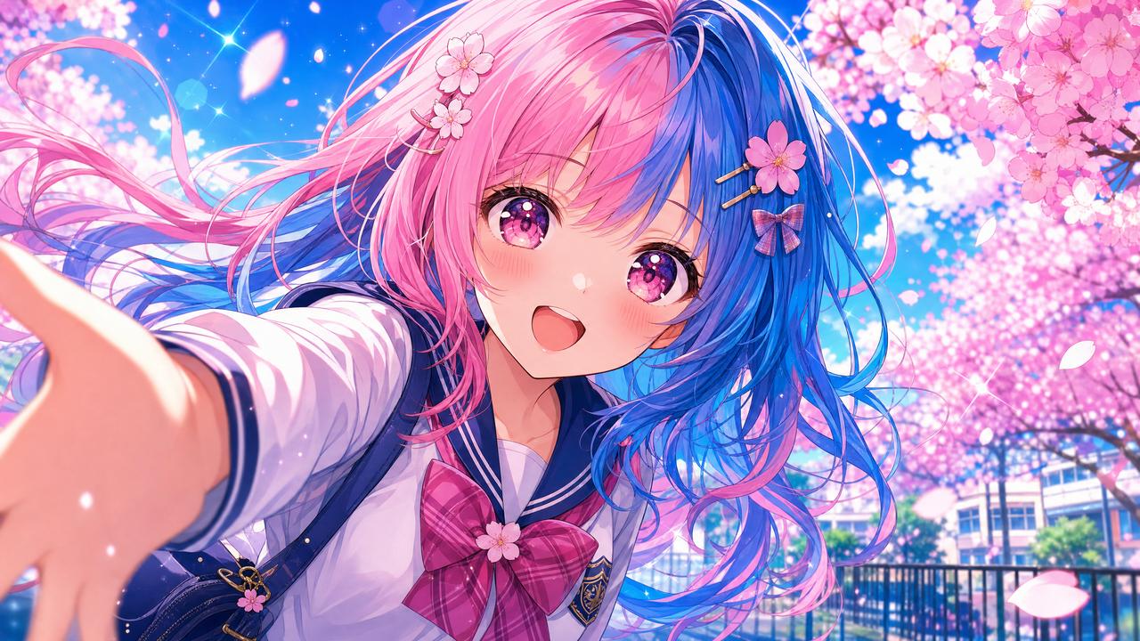 青春短片动漫-樱花少女动漫教程